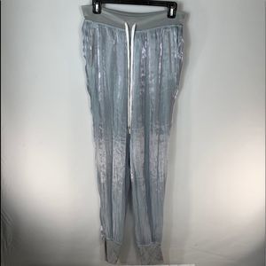 RAG & BONE GRAY/METALLIC DRAWSTRING JOGGERS SZ XS RN#108879